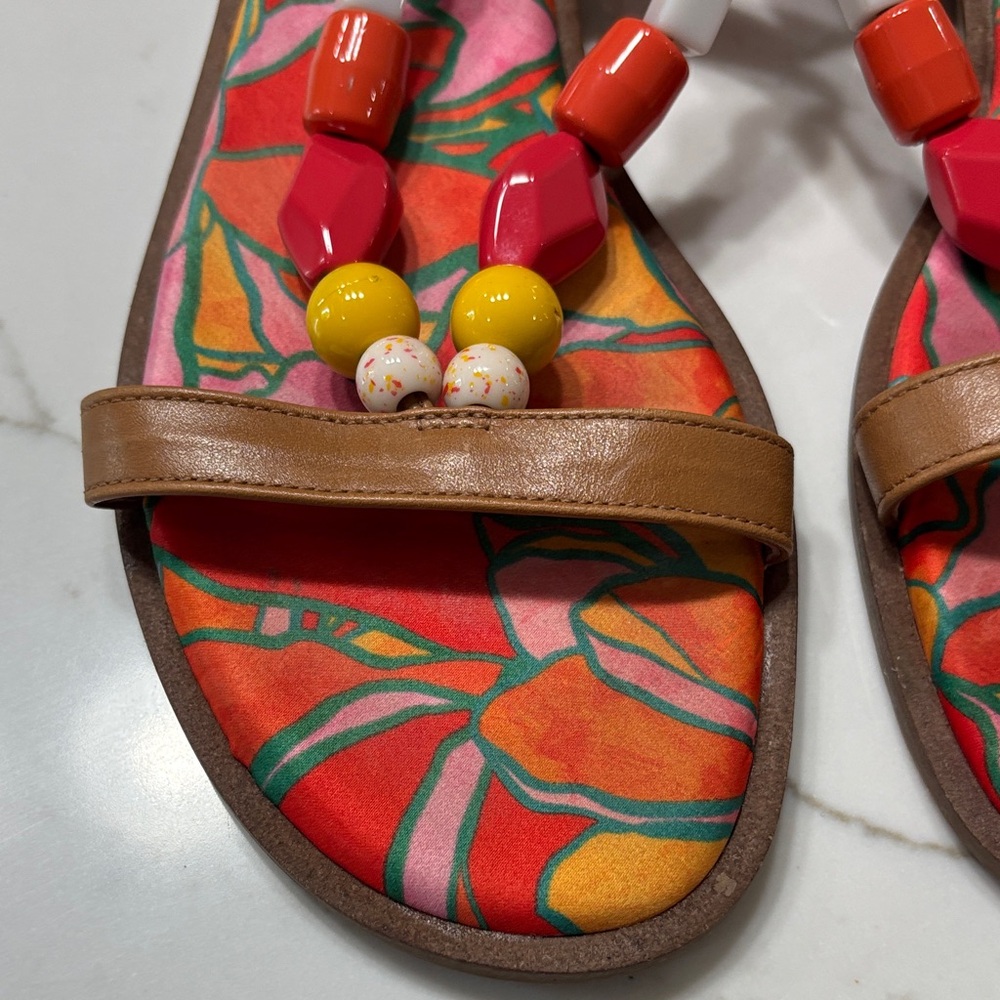 ANTONIO MELANI Multicolor Beaded Sandals - Picture 3 of 11